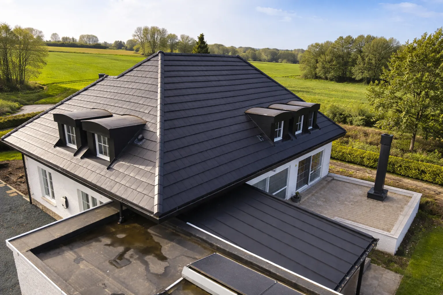 Full roof renovation with sarking and oak extension