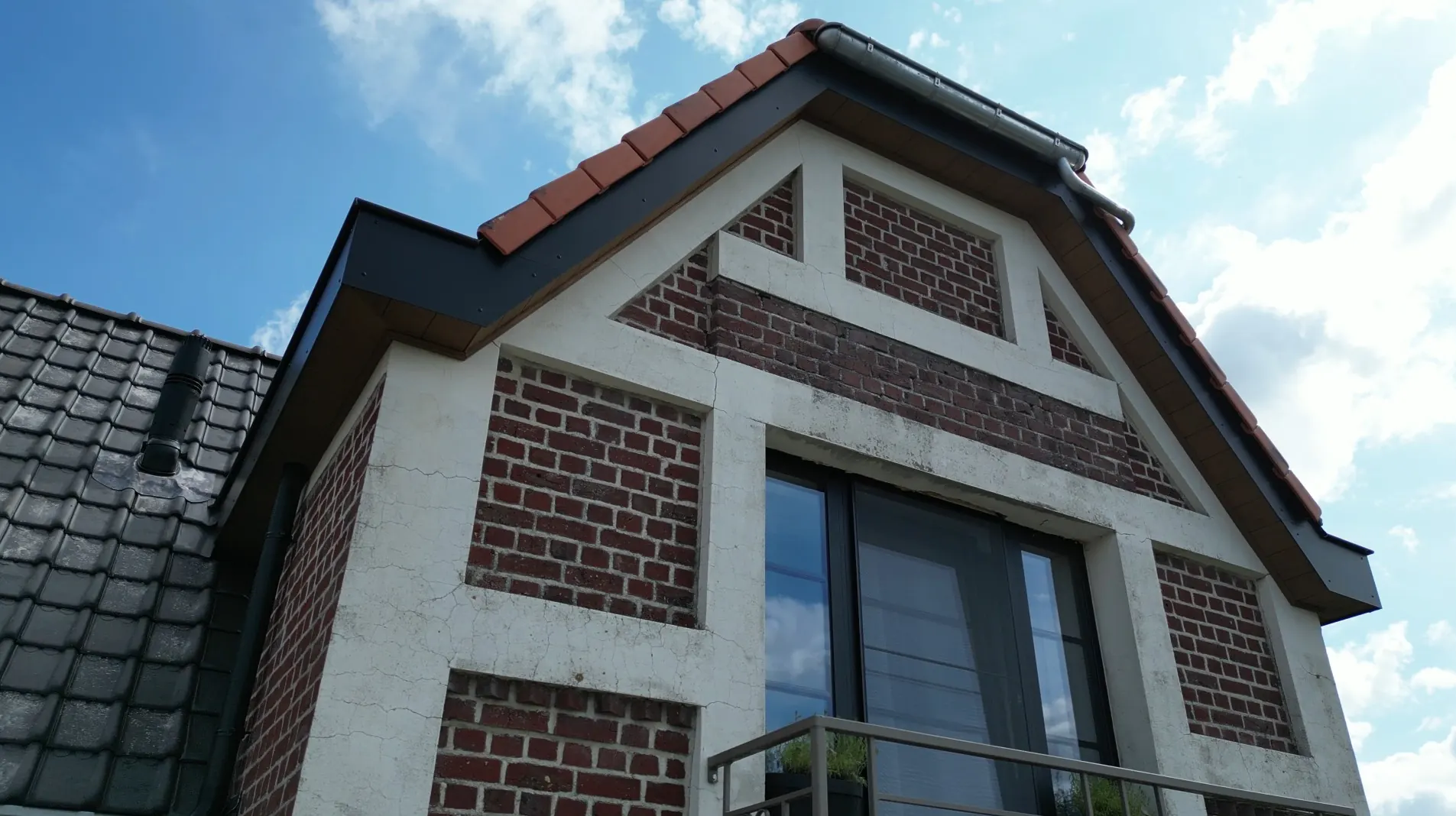 Uitvoering van Architecturale harmonie in twee dakkleuren