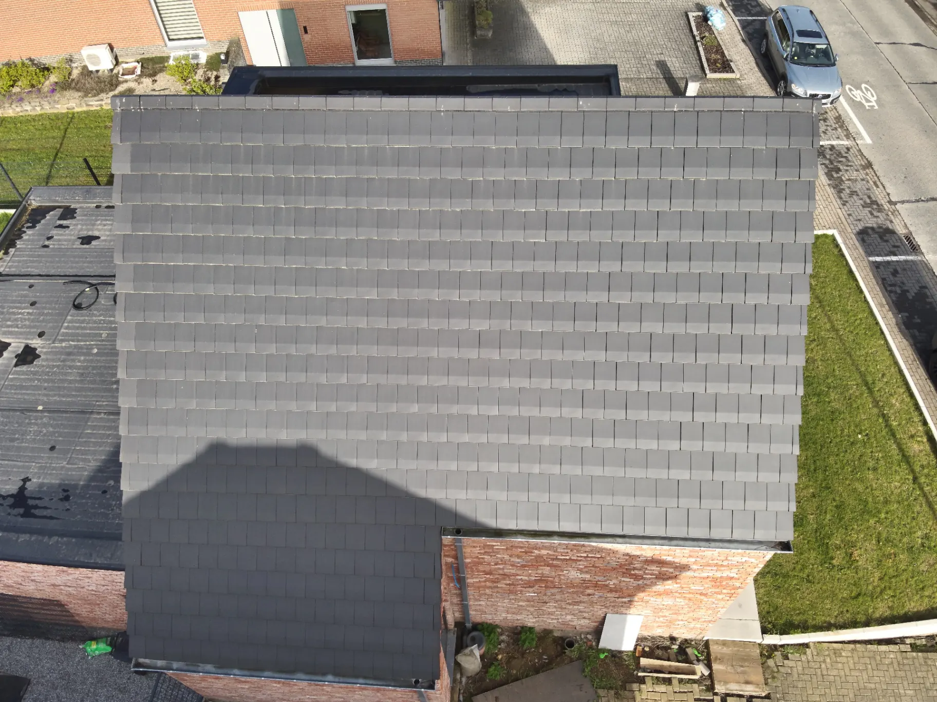 Architecturaal zicht op Hellend & plat dak, timmerwerk